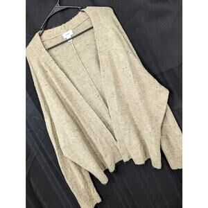 OLD NAVY! BEAUTIFUL BEIGE, SPECKLED BROWN OPEN CARDI SWEATER! SZ M